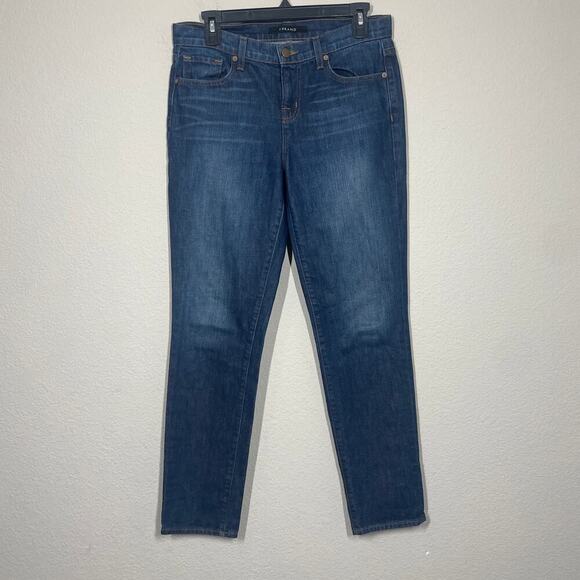 J Brand Womens Size 26 Aidan Ankle Jeans Blue 100% Cotton Mid Rise Pockets - Picture 2 of 9